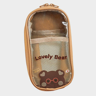 Pencil Case For Students Simple Transparent Vertical Style Pencail Bag