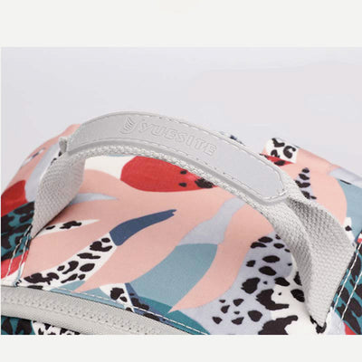 Backpack for Women Waterproof Multi-Compartment Printing Casual Nylon Lightweight Schoolbag