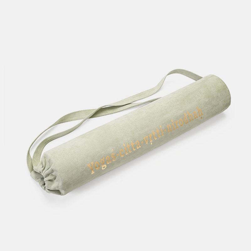 Premium Faux Suede Yoga Mat Carrier Exercise Yoga Mat Bag