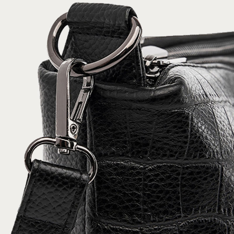 Simple Crossbody Bag For Women Crocodile Print Retro Daily Bag