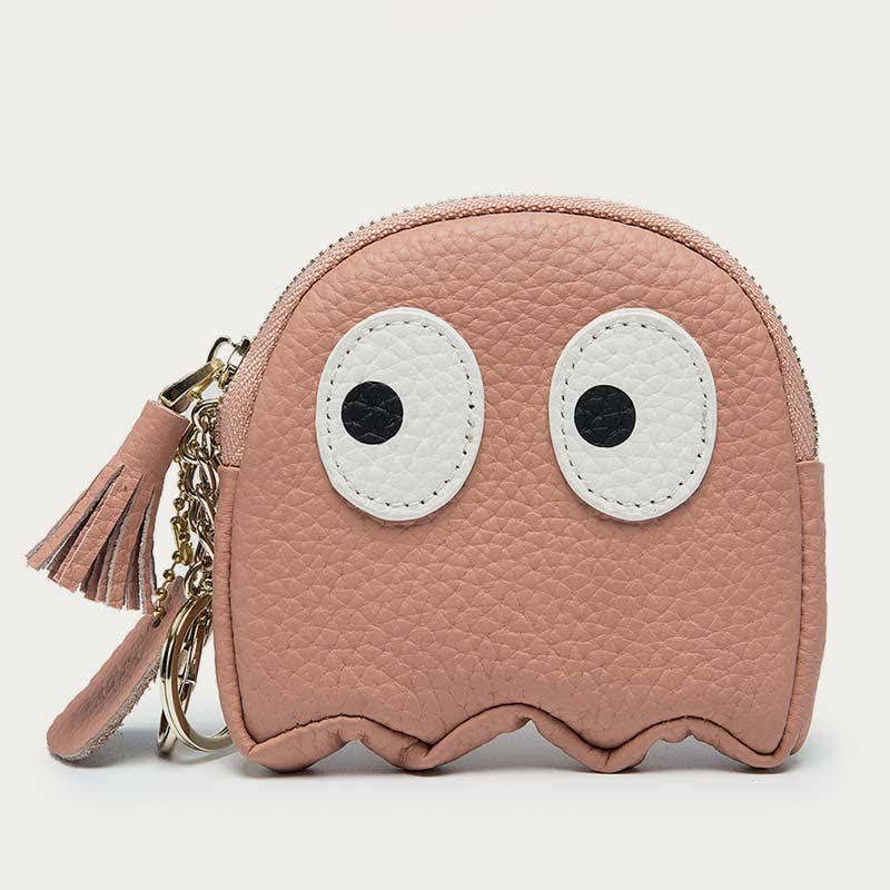 Cute Coin Purse for Women Girls Genuine Leather Change Pouch Wallet