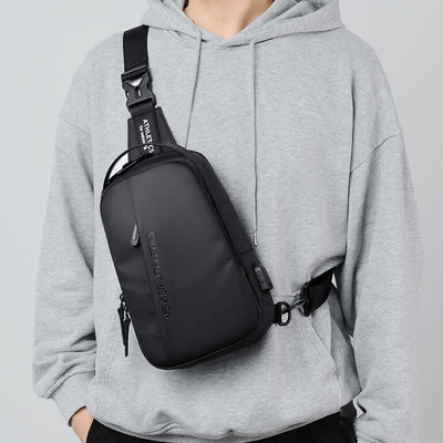 Waterproof Sling Bag Outdoor Casual Chest Bag for Hiking Cycling Traveling