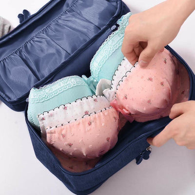 Storage Bag For Travel Oxford Protable Multi-Function Underwear Organizer