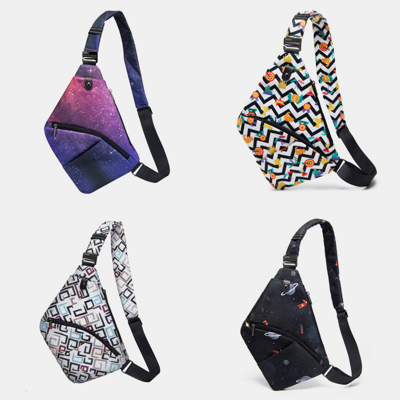 Lightweight Waterproof Sling Pack Casual Chest Bag Cycling Hiking Crossbody Bag