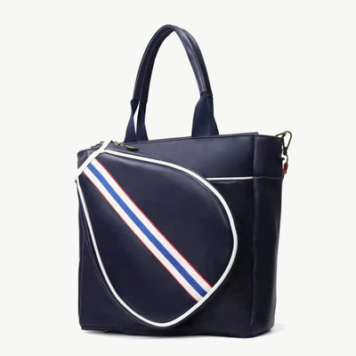 Padel Tennis Racket Bag Minimalist Leather Hand Held Sports Tote
