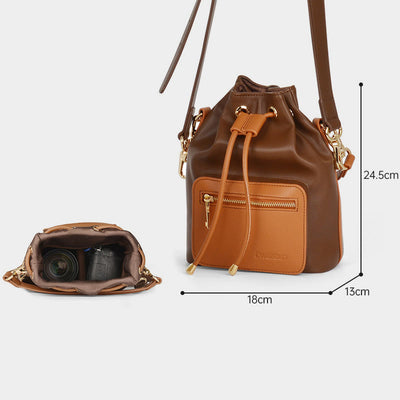 Bundle Drawstring Camera Bag Portable Bucket SLR Photography Bag