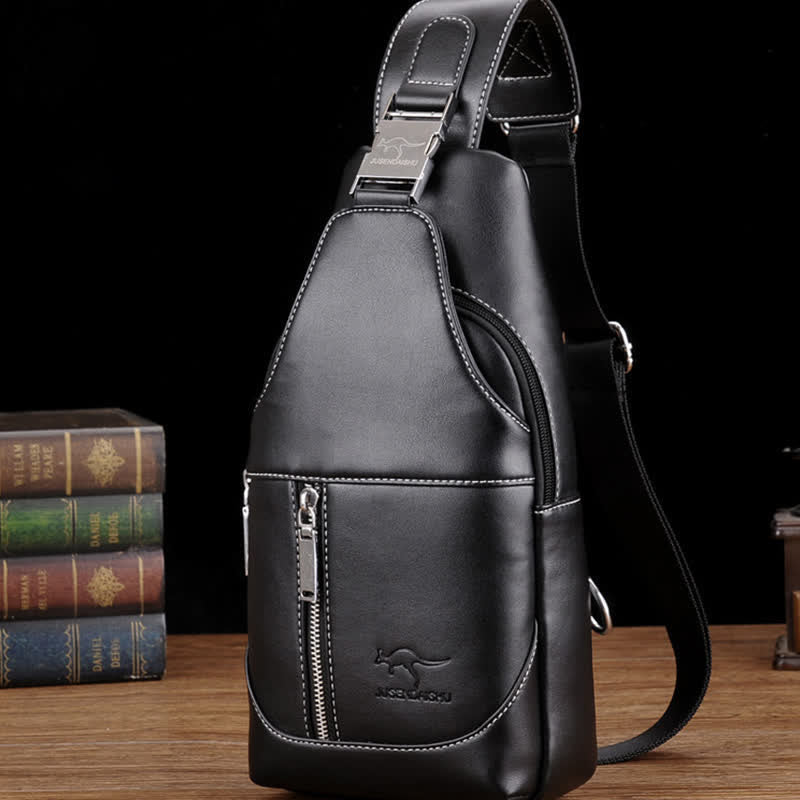 Men Casual Travel Crossbody Chest Sling Bag One Shoulder Strap Bag