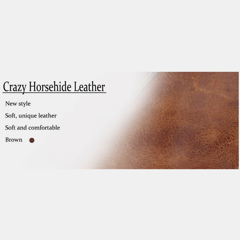 RFID Genuine Leather Card Holder Trifold Wallet