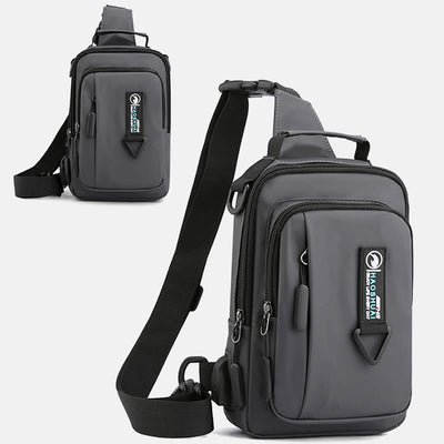 Practical Crossbody Sling Bag For Men Waterproof Travel Satchel Purse
