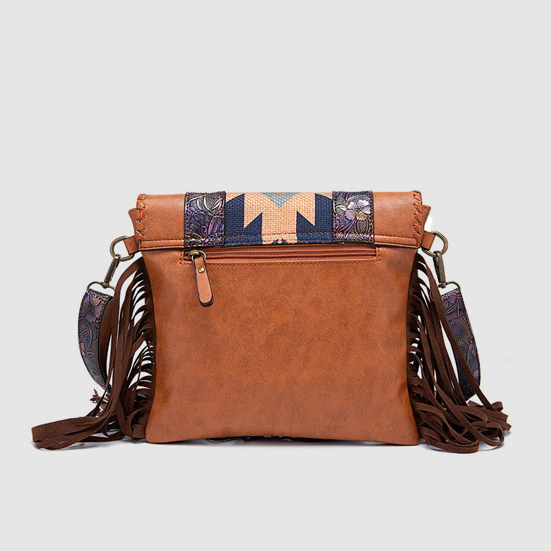 Crossbody Bag For Women Vintage Tassel Large Capacity Shopping Bag