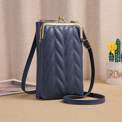 Leather Phone Bag For Women Large Capacity Crossbody Coin Wallet
