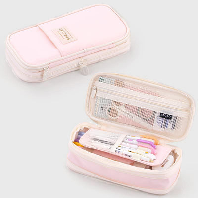 Pencil Case For Study Color Matching Large Capacity Pencil Bag