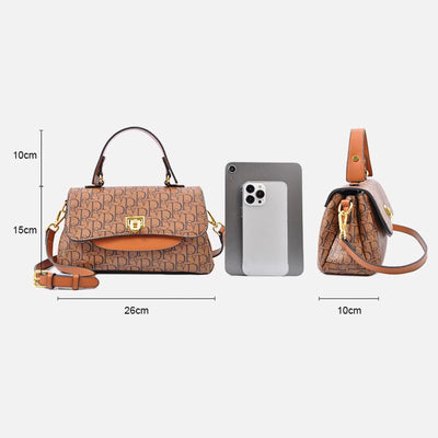 Top-Handle Bag for Women Fashion Vintage Carryall Satchel Crossbody Bag