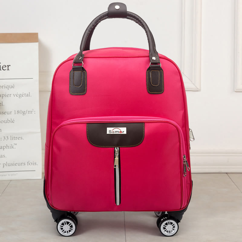 Pull Rod Travel Suitcase Unisex Large Waterproof Duffel Bag