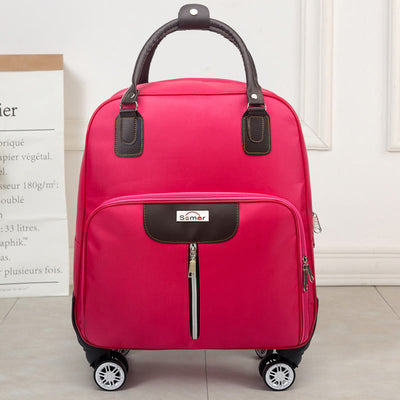 Pull Rod Travel Suitcase Unisex Large Waterproof Duffel Bag