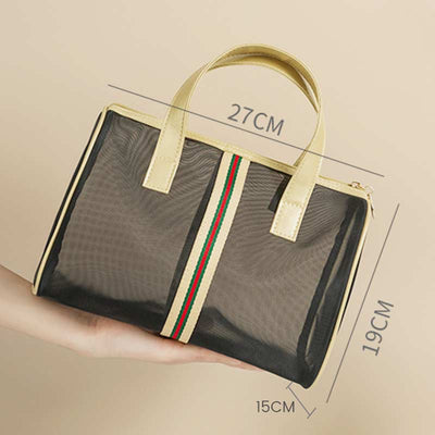 Large Capacity Protable Mesh Cosmetic Storage Bag