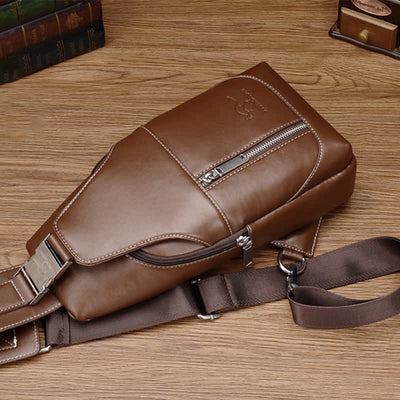 Men Casual Travel Crossbody Chest Sling Bag One Shoulder Strap Bag