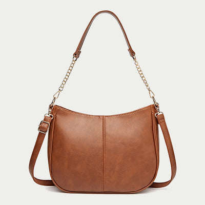 Shoulder Bag For Women Double Strape Elegant PU Leather Bag