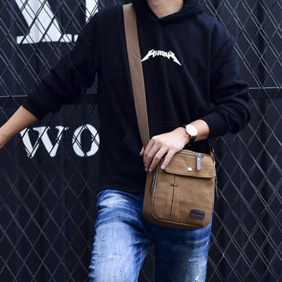 Multifunctional Waterproof Canvas Crossbody Bag