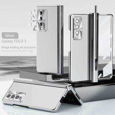 Magnetic Hinge Protection Phone Case for Galaxy Z Fold 3/4/5/6 with S Pen Holder