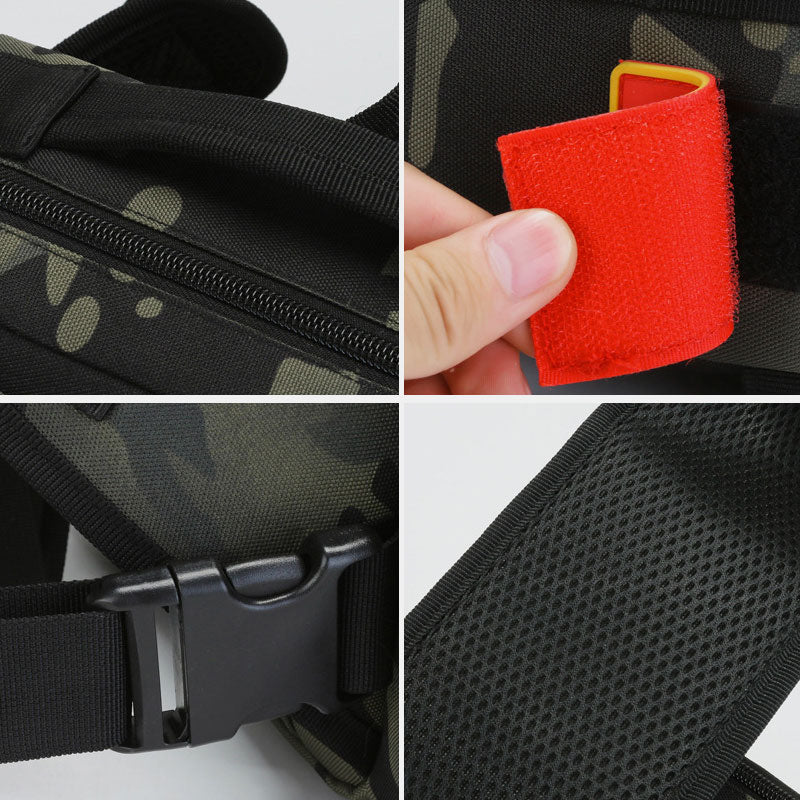 Multifunctional Large Capacity Waterproof Fishing Hiking Waist Bag Crossbody Bag