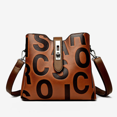 Vegan Leather Bucket Bag Women Elegant Dating Crossbody Bag
