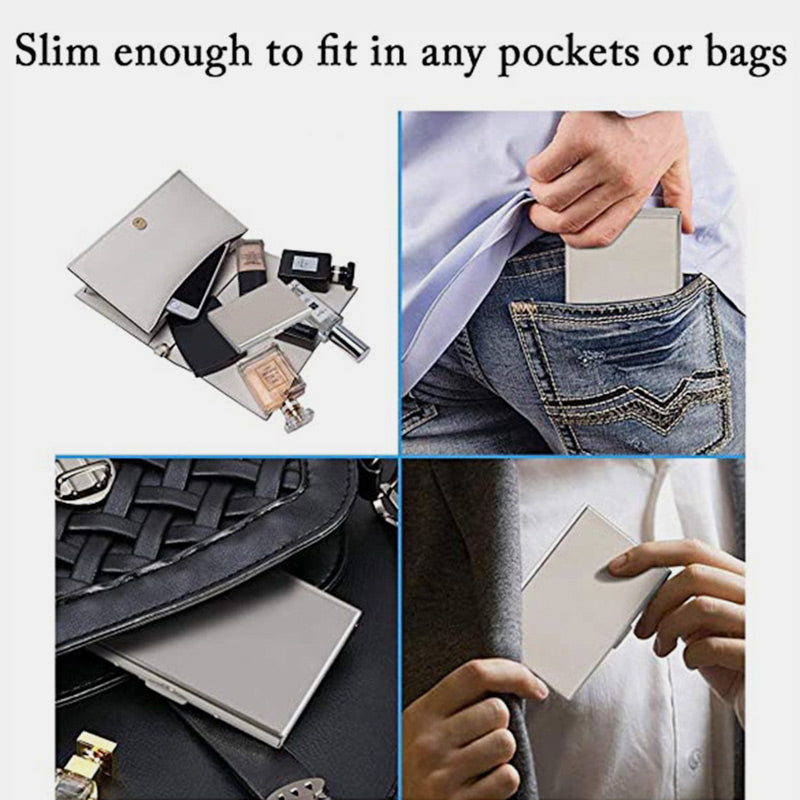 RFID Stainless Steel Slim Credit Card Holder