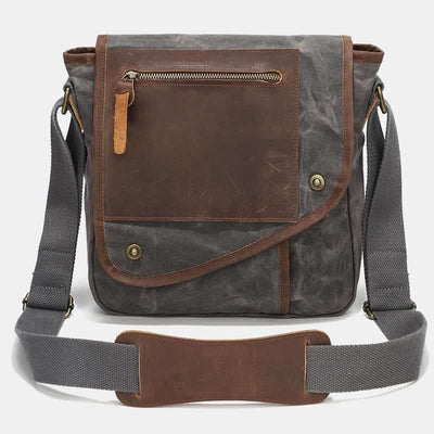 Men Messenger Bags Canvas Crossbody Shoulder Bag Travel Work Purse