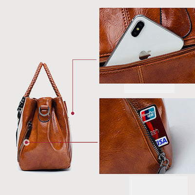 Classical Retro Multi-Pocket Handbag