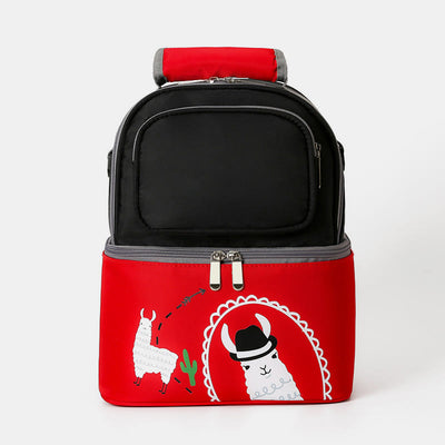 Mommy Bag For Women Cartoon Multifunctional Two-Layer Design Outdoor Backpack