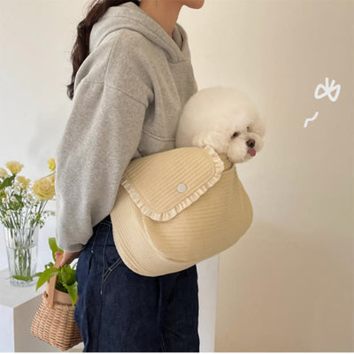Pet Carrier For Small Animal Portable Outdoor Crossbody Bag