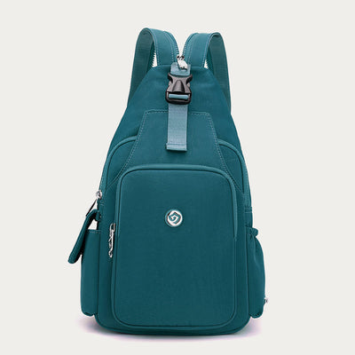 Multifunctional Sling Bag For Women Portable Waterproof Nylon Backpack