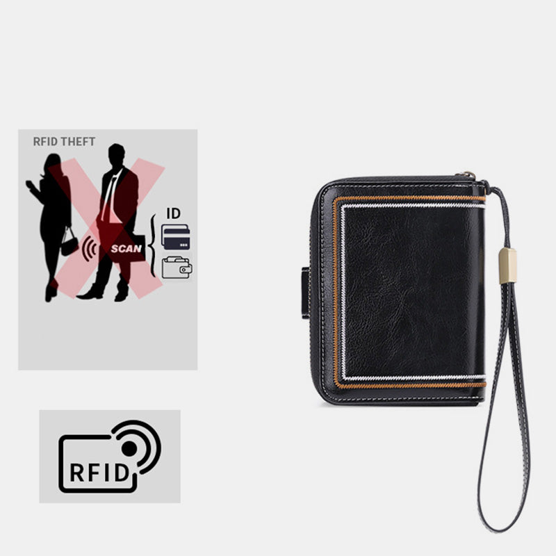 RFID Elegant Bifold Wallet Large Capacity Card Holder