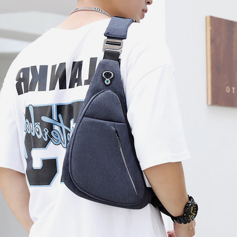 Sling Bag For Men Waterproof Nylon Travel Portable Crossbody Backpack
