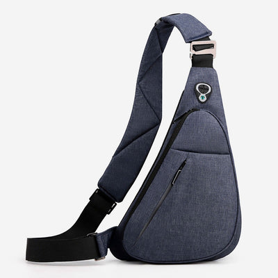 Sling Bag For Men Waterproof Nylon Travel Portable Crossbody Backpack