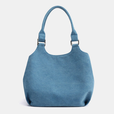 Triple Compartment Canvas Tote Lightweight Functional Hobo Handbag Purse