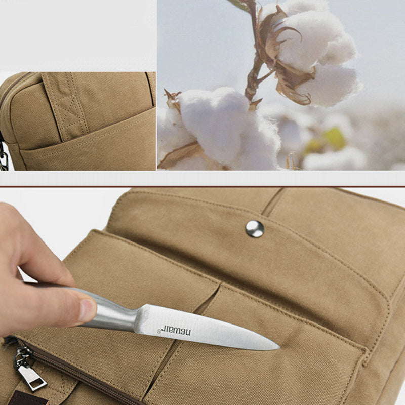 Multi-Carry Large Capacity Canvas Messenger Bag Handbag