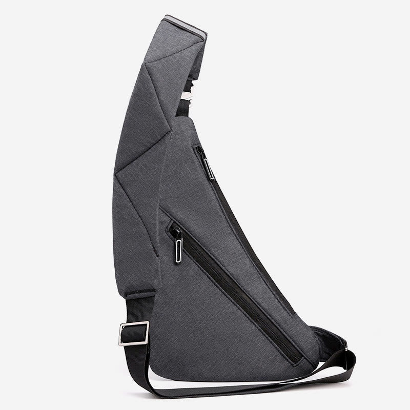 Sling Bag For Men Waterproof Nylon Travel Portable Crossbody Backpack