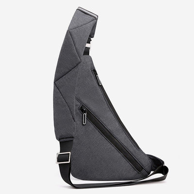 Sling Bag For Men Waterproof Nylon Travel Portable Crossbody Backpack