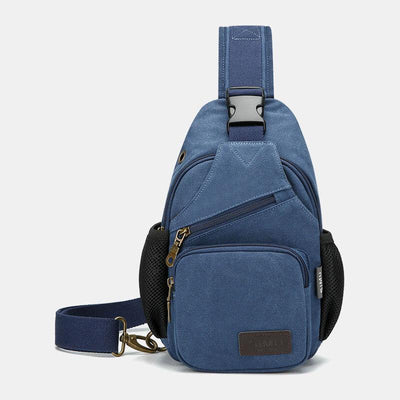 Canvas Outdoor Casual Large Capacity Crossbody Bag Chest Bag