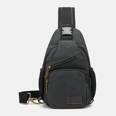 Canvas Outdoor Casual Large Capacity Crossbody Bag Chest Bag