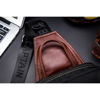 Genuine Leather Casual Fashion Chest Bag