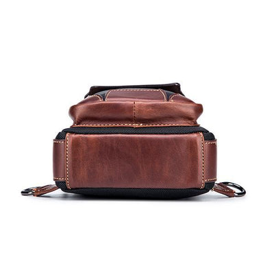 Genuine Leather Casual Fashion Chest Bag