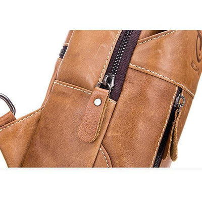 Genuine Leather Casual Sport Sling Bag