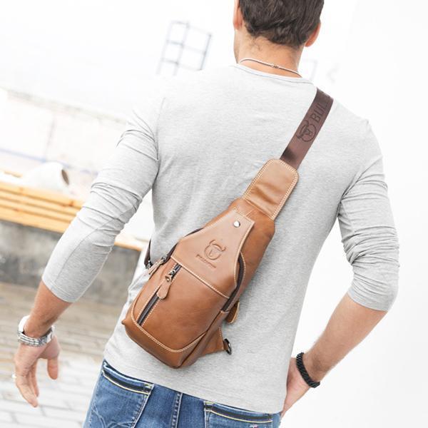 Genuine Leather Casual Sport Sling Bag