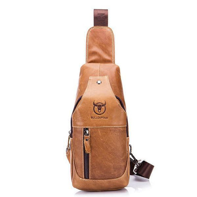 Genuine Leather Casual Sport Sling Bag