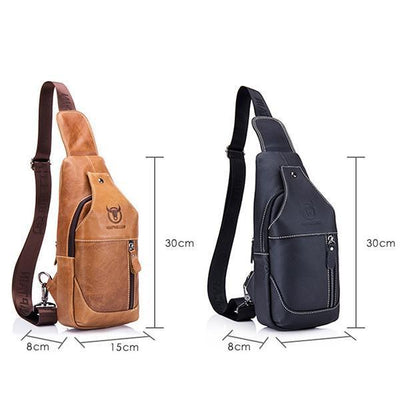 Genuine Leather Casual Sport Sling Bag