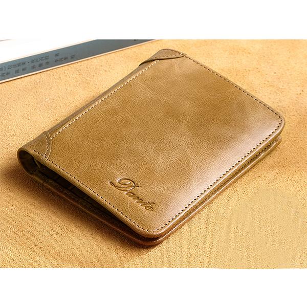 Genuine Leather RFID Anti-theft Vintage Wallet
