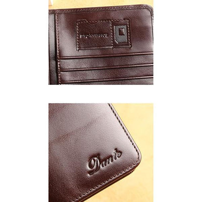 Genuine Leather RFID Anti-theft Vintage Wallet