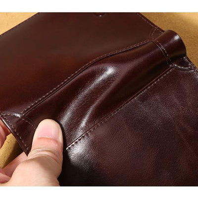 Genuine Leather RFID Anti-theft Vintage Wallet